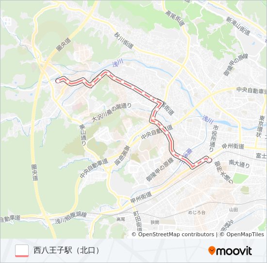 うえ02 bus Line Map