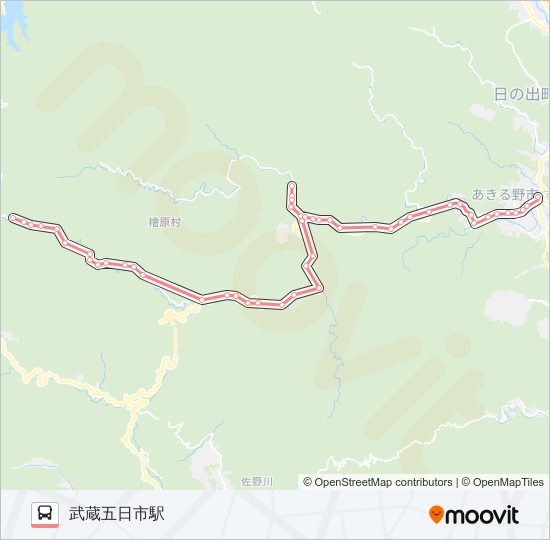 五里10 バスの路線図