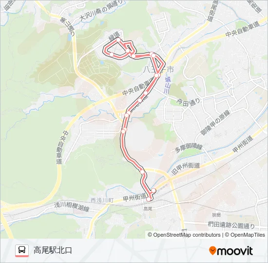 元八11 の路線図
