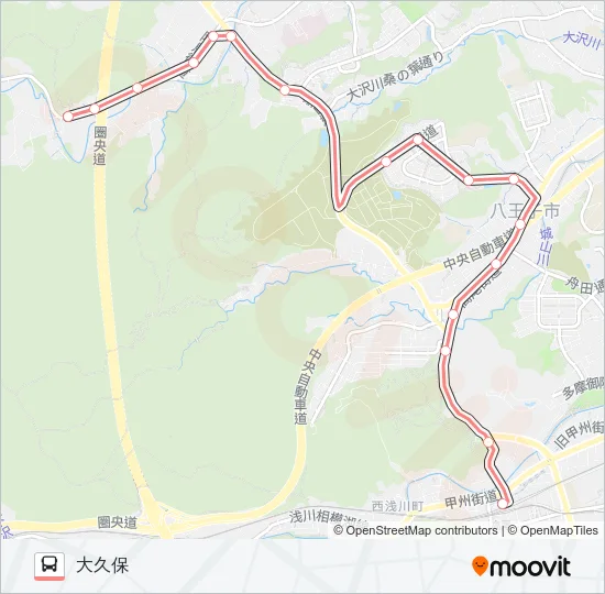 元八13 の路線図