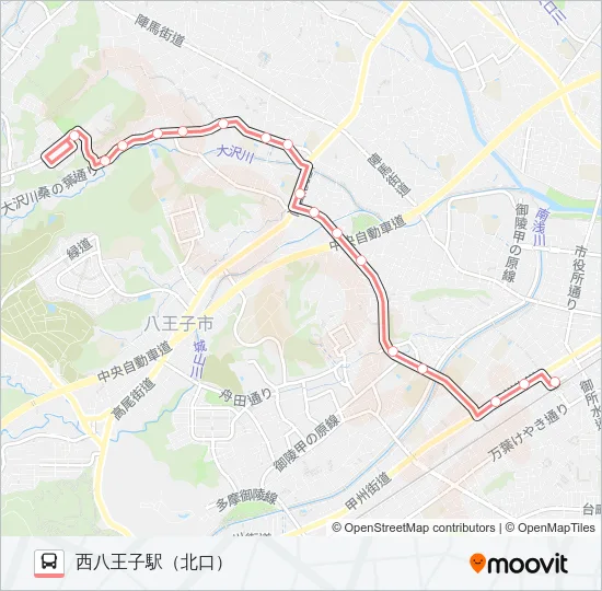 元八21  Line Map
