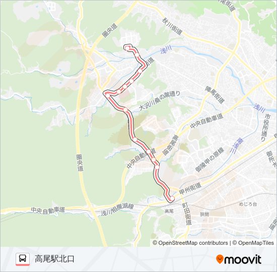 霊園11 バスの路線図