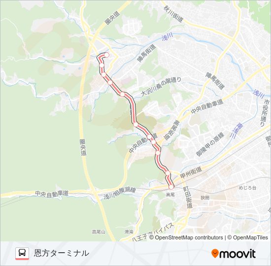 霊園21 bus Line Map