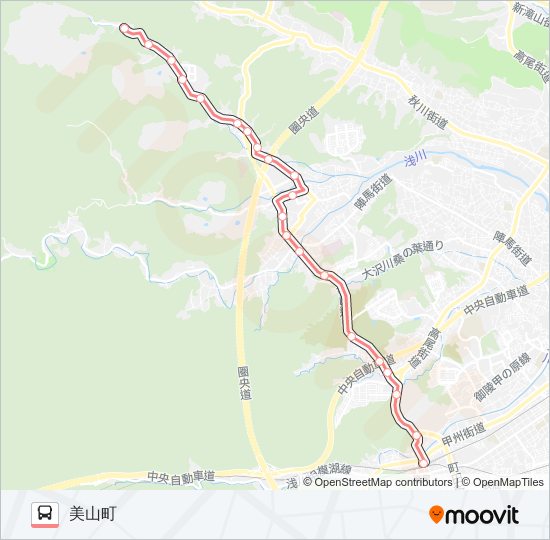 霊園22 バスの路線図