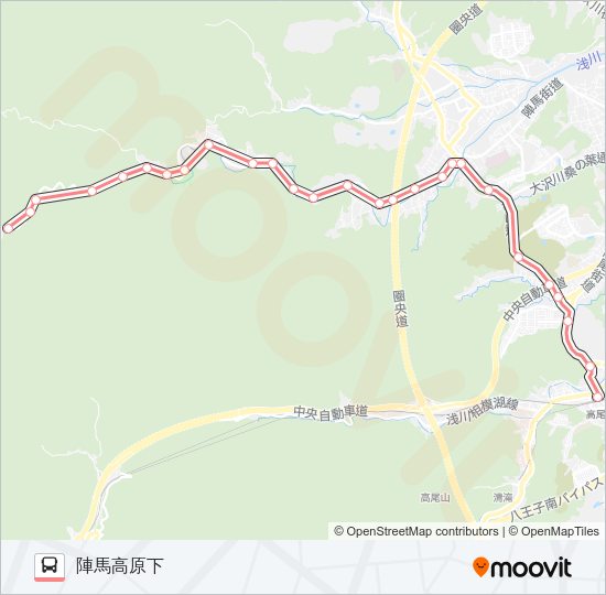 霊園32 バスの路線図