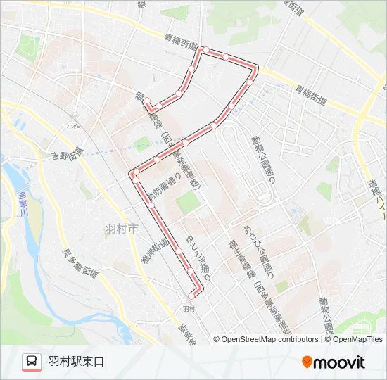 羽33西回り  Line Map