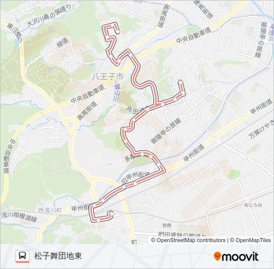 西南部コース  Line Map