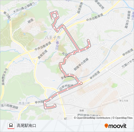 西南部コース  Line Map