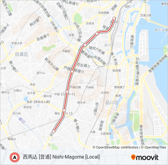 浅草線 ASAKUSA LINE  Line Map
