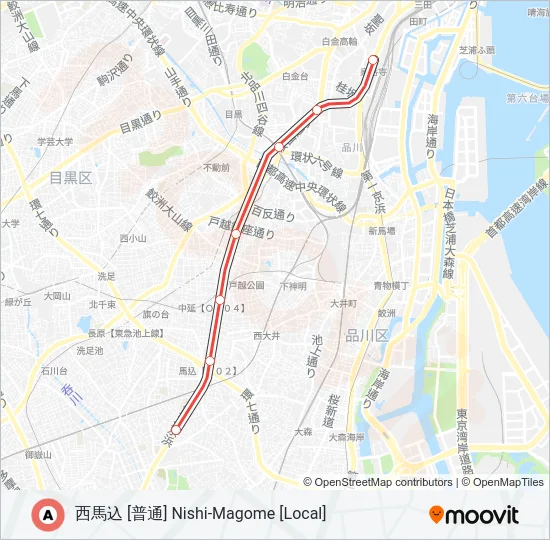浅草線 ASAKUSA LINE  Line Map