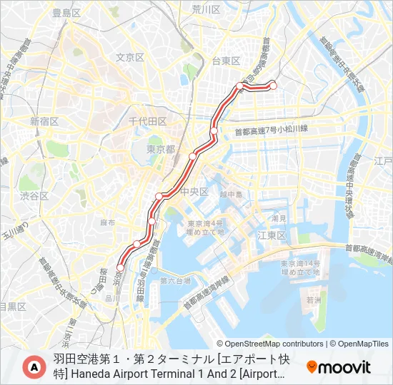 浅草線 ASAKUSA LINE  Line Map
