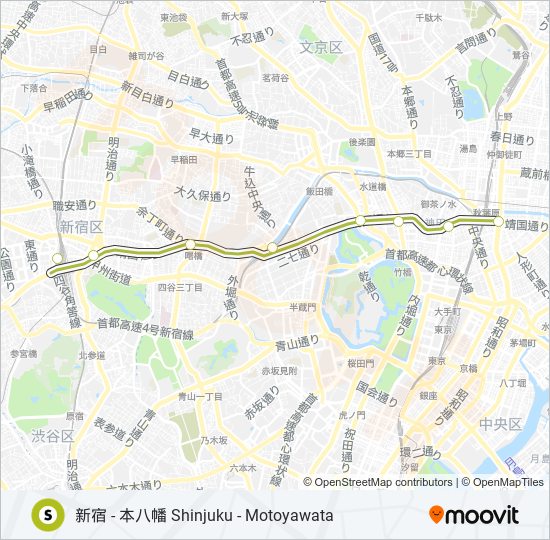 新宿線 SHINJUKU LINE 地下鉄 - メトロの路線図