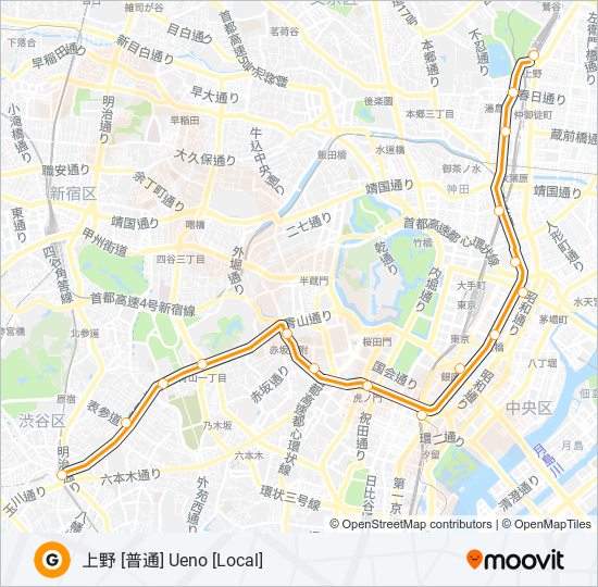 銀座線 GINZA LINE 地下鉄 - メトロの路線図