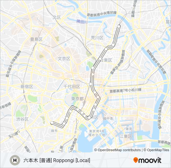 日比谷線 HIBIYA LINE 地下鉄 - メトロの路線図