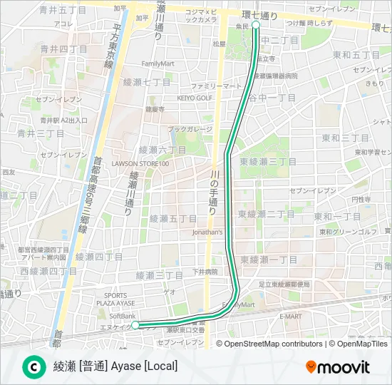 千代田線 CHIYODA LINE  Line Map