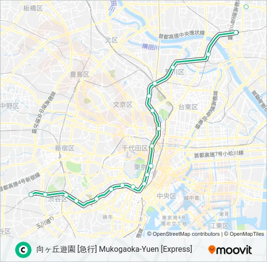 千代田線 CHIYODA LINE  Line Map