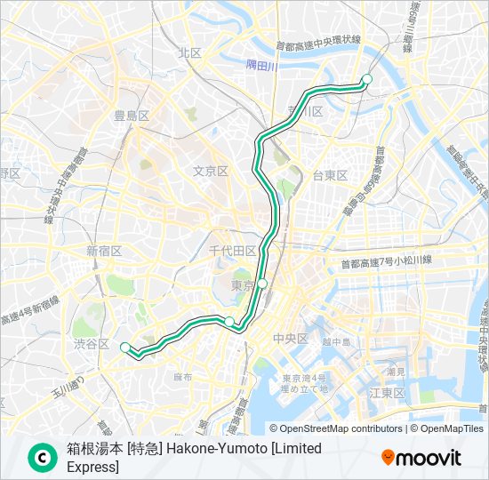 千代田線 CHIYODA LINE metro Line Map