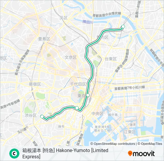 千代田線 CHIYODA LINE  Line Map
