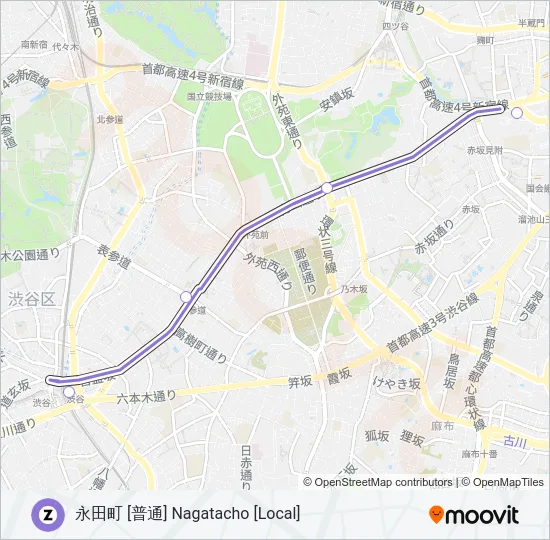 半蔵門線 HANZOMON LINE  Line Map
