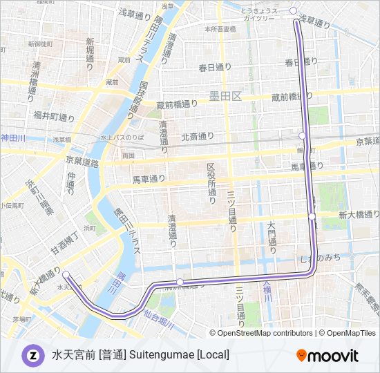 半蔵門線 HANZOMON LINE metro Line Map