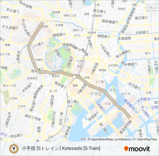 有楽町線 YURAKUCHO LINE の路線図