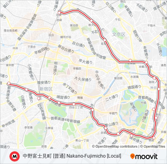 丸ノ内線 MARUNOUCHI LINE 地下鉄 - メトロの路線図