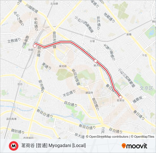 丸ノ内線 MARUNOUCHI LINE metro Line Map