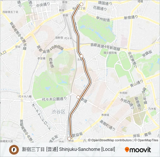 副都心線 FUKUTOSHIN LINE  Line Map