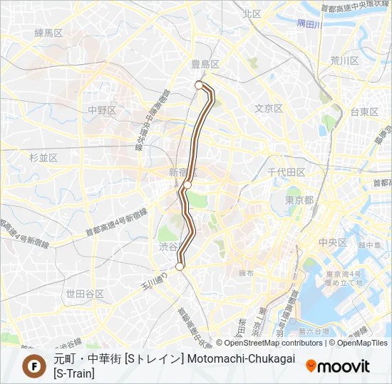 副都心線 FUKUTOSHIN LINE  Line Map