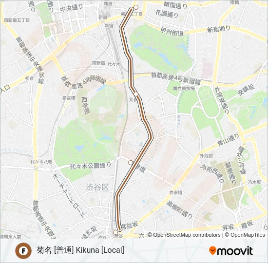 副都心線 FUKUTOSHIN LINE の路線図