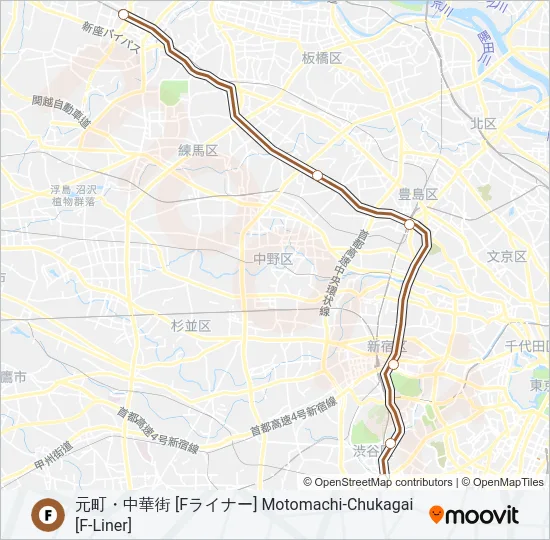 副都心線 FUKUTOSHIN LINE  Line Map