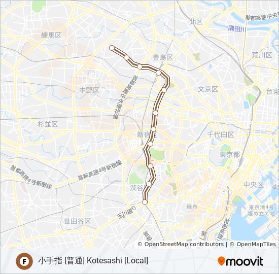 副都心線 FUKUTOSHIN LINE 地下鉄 - メトロの路線図