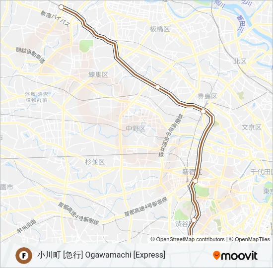 副都心線 FUKUTOSHIN LINE  Line Map