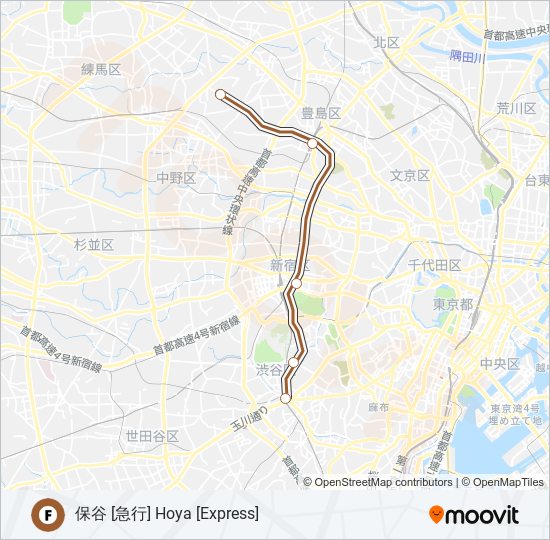 副都心線 Fukutoshin Line Route Schedules Stops Maps 保谷 急行 Hoya Express