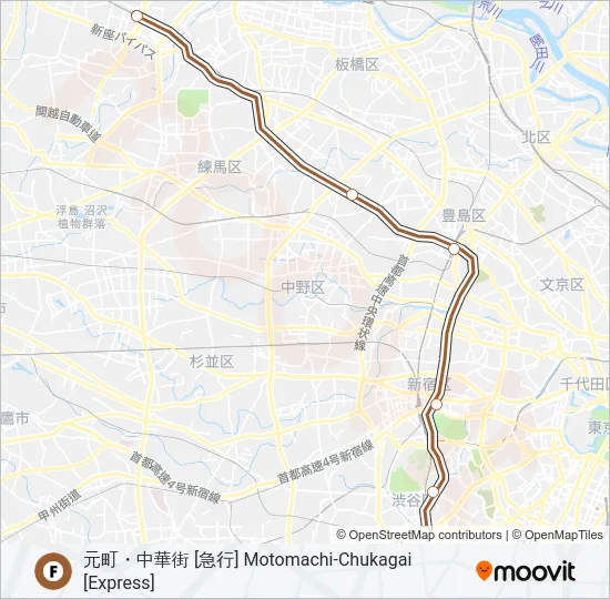 副都心線 FUKUTOSHIN LINE  Line Map