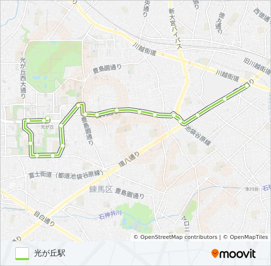 光01 bus Line Map