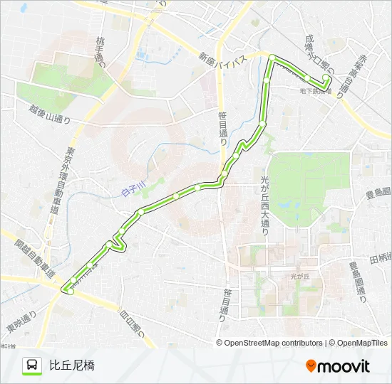 増16 Bus Line Map