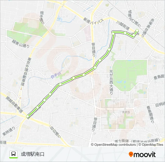 増16 Bus Line Map