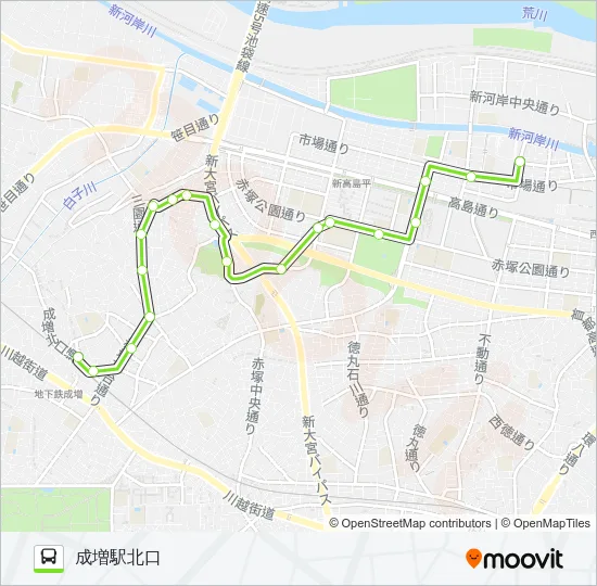 増17 バスの路線図