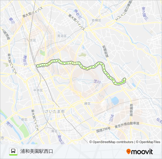 大01ルート スケジュール 停車地 地図 浦和美園駅西口 アップデート済み