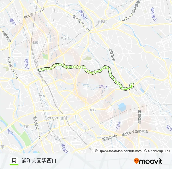 大01 バスの路線図