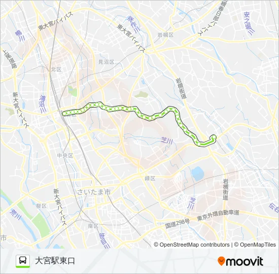 大01 バスの路線図