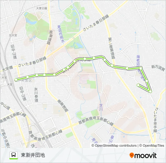 大10 バスの路線図