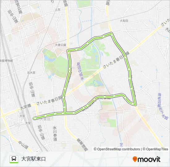 大15 バスの路線図