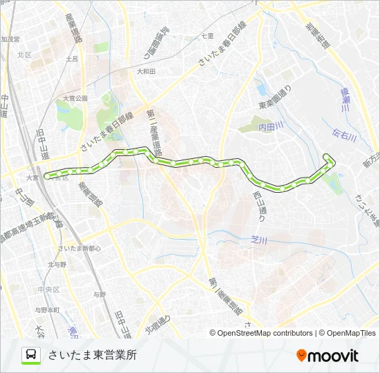 大81 バスの路線図