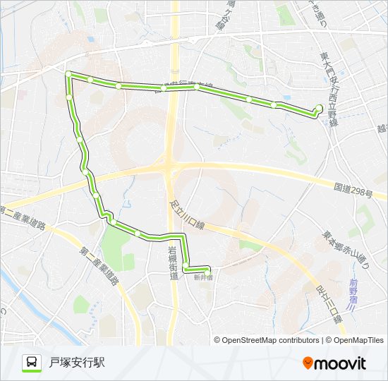 安80 バスの路線図