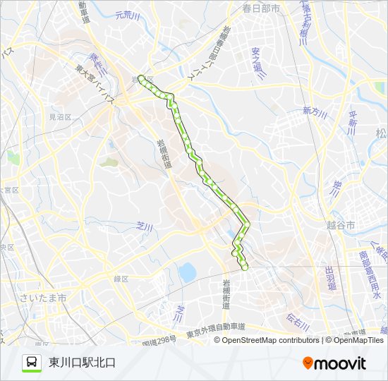 岩11 バスの路線図