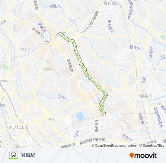 岩11 bus Line Map