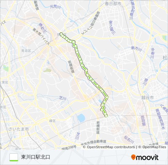 岩11 bus Line Map