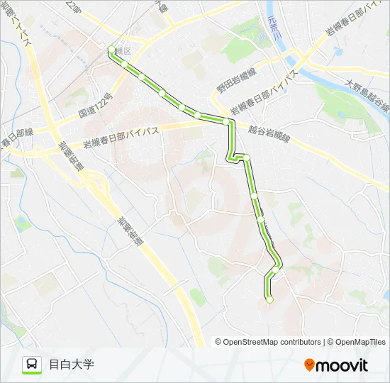 岩12 Bus Line Map